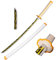 Skyward Blade Anime Sword Cosplay Wooden Agatsuma Zenitsu Samurai Sword, Toys for Children, Anime Fan, The Special Knife of Yellow Katana Knife