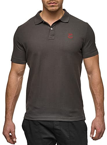 Indicode Hommes Wadim Polo Shirt | T-Shirt à col Classique en Coton Raven L