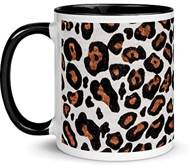 Leopard print Animal Exotic Trendy color Mug with Color Inside