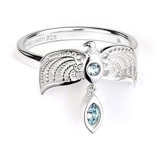 HARRY POTTER Offizielle Sterling Silber Diadem Ring Größe L, Sterling Silber