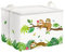 Clastyle Niedlich Faultier Tiere Aufbewahrungskorb Kinder, Wasserdicht Rechteckig Stoff Regalkörbe Weiß Kleidung Spielzeug Kinder Aufbewahrungsbox, 40x30x30 cm
