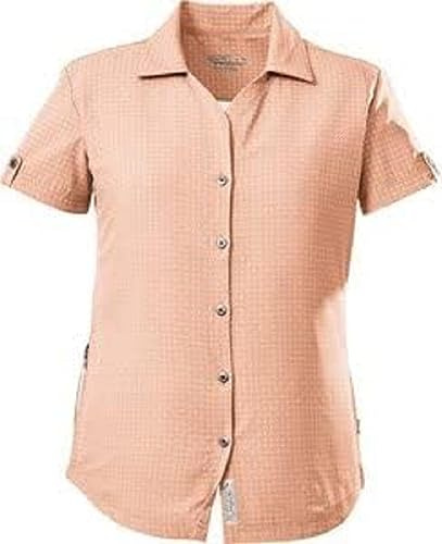 killtec Damen Funktionsbluse KOS 77 WMN WVN SHRT, hellapricot, 36, 39131-000
