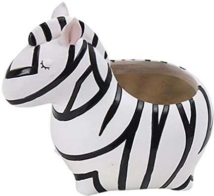 misppro Pot de fleurs en forme d'animaux pour plantes grasses - Zèbre