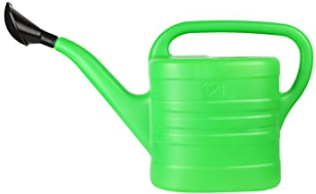 Garronda Annaffiatoio di plastica per Il Giardino Annaffiatoio Verde per Piante da Interni ed Esterni GD-0044 (Verde, 12 Litri)