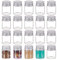 BENECREAT 20 Packung 15 ml/0.5 Unzen Winzige Glasflaschen Probenfläschchen Glasflaschen Mit Aluminium-Schraubverschlussdeckel Für DIY-Schmuck-Accessoires Hochzeitsgeschenke Dekorationen