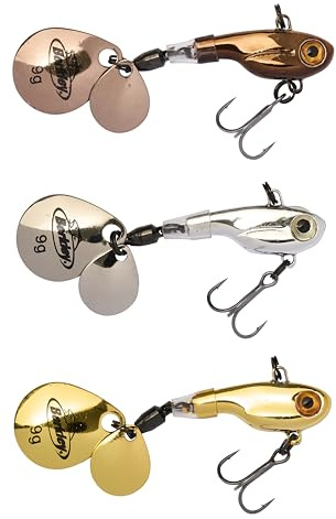 Berkley Pulse Spintail 3-Pack, Fishing Hook, Hard Lures, PredatorFishing, Perch