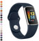YLK Armband für Fitbit Charge 5 Armband/Fitbit Charge 6 Armband Damen Herren, Verbessertes Silikon Uhrenarmband Sport Verstellbares Ersatzband für Fitbit Charge 5 Armbänder/Charge 6 Armbänder