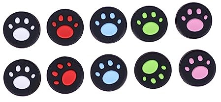 UPKOCH 10pcs Silicone Cat Paw Rocker Cap Non-slip Gaming Cover for Protective Case for Analogue Stick Fidget Toy for Cats