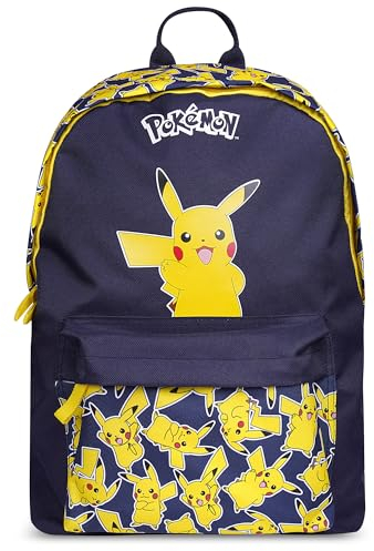 Pokemon - Rucksack Kinder - Schulranzen - Rucksack für Jungen - Schulranzen - Pikachu Tasche - Schulbedarf - Einschulung - Geschenk