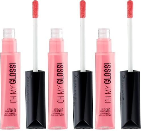 Rimmel London Oh My Gloss! Lip Gloss, 15 Glossaholic, 6.5 ml (Pack of 3)