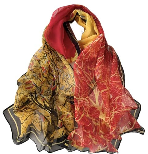 FAIRYGATE Schals & Tücher für Damen Schal Chiffon Schal leicht lang für Frühling Sommer Herbst Halstuch Damen B7110