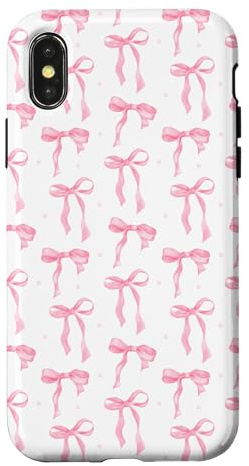 PINK BOWS GIRL Case for iPhone X/XS