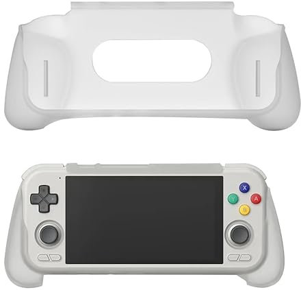 para Retroid Pocket 4/4 Pro Consola Grip,Grip Cubierta Soporte Soporte TPU Protector para Retroid Pocket 4/4 Pro (White)