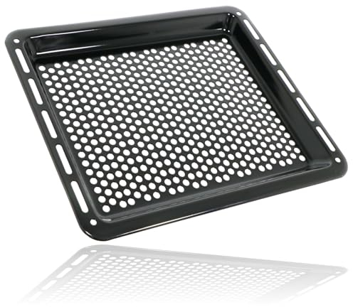SPARES2GO Plaque de cuisson pour four compatible avec Cooke & Lewis - Trous de 46 cm - Antiadhésive - Pour friteuse à pizza à air comprimé