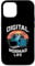 iPhone 14 Pro Digital Nomad Life: Travel and Work Remotely Vintage Sunset Case
