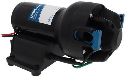 Jabsco V50AJ-115N-3A, Sensor-Max II Variable Speed Freshwater Pump, 5 GPM Quiet Marine Water Pressure Pump, No Accumulator Needed, Smooth Flow, Power-Efficient, Cast Aluminum Housing