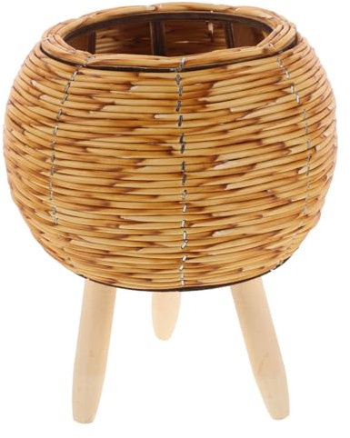 Kisangel Panier à Plantes Tressé Main Jardinière Créative pour Intérieur Pot De Style Champêtre Et Pratique