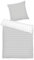 TOM TAILOR Renforcé-Bettwäsche, 80x80 cm + 155x220 cm, 100% Baumwolle/Renforcé, Mit Wendemotiv und farbigem Markenreißverschluss, Check & Stripes Grau, Weiß (Light Grey & Crisp White)