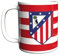 CyP Brands- Atlético de Madrid, Taza, Taza Cerámica, Desayunos, Menaje, Tazas Originales, Color Blanco, Producto Oficial