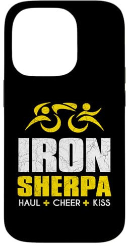 Iron Sherpa Tri Sherpa Triathlon Triathlet Kiss Inspired Hülle für iPhone 14 Pro