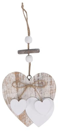 Cabilock Colgante De Madera En Forma De Corazón Hermoso Adorno De Pared para Decoración del Hogar Recuerdo De Fiesta De Boda