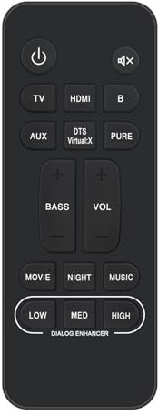 ALLIMITY Remote Control Compatible with Denon Soundbar RC-1251 DHT-S217 RC1251 DHTS217