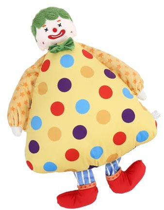 MAGICLULU Clown Plüsch Kissen Kinderzimmer Dekorative Kissen Weiche Stofftier Für Schlafzimmer