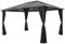 Tonnelle avec Rideau Aluminium 4x3x2 Structures extérieures