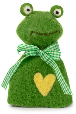 Baden Dekorativer Eierwärmer Frosch, Handgefertigt aus Filz, Grün