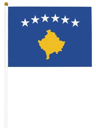 Bandiera del Kosovo Stampa Convenienza Bandiera Palmare Versatile Bandiere Pole Feste Parate Decorazioni Vacanze