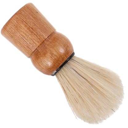 MOTHNUR Rasierpinsel Herren Holzgriff Ergonomisch Kompakt Langlebig Wildschweinborsten Bartpflege für Reisen Gesichtsrasur Schaumaufbereitung Haarcreme Pinsel Bartstyling Werkzeug