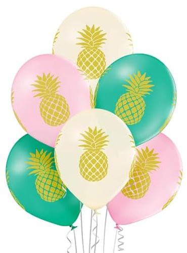 50 Stk. Luftballons Ananas 30 cm Bio Party Geburtstag Latex Sommer Früchte