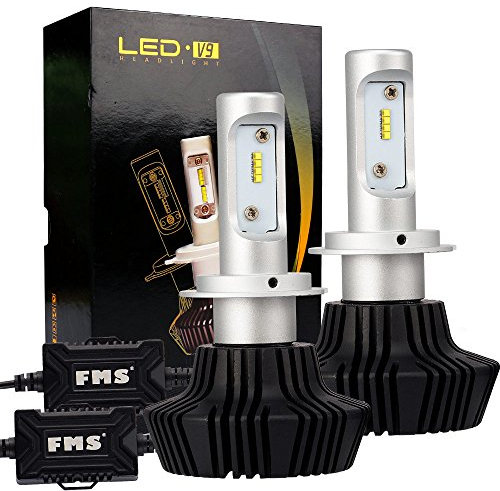 FMS H7 LED Lampadine del Faro Kit 8000LM 80w 6500K Luci Bianca delle Lampada Kit di Conversione Avvio Rapido 12-24V Luce Anabbaglianti LED