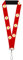 Buckle Down Unisex-Erwachsene Lanyard-1.0-The Flash Logo6/logo Monogram Reds/White/ye Schlsselanhnger, Mehrfarbig, Einheitsgröße