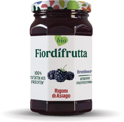 6x Rigoni di Asiago Fiordifrutta Brombeeren BIO Fruchtaufstrich Konfitüre 250g