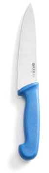 HENDI Kochmesser, Küchenmesser, Messer, HACCP, Geschirrspülmaschinengeeignet, für Fisch, Klingte: 180mm, Länge 320mm, Edelstahl, Polypropylen, blau
