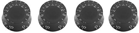 Stagg Electric Guitar Black Hat Type Volume And Tone Knob Set SP-KNLP-BKH