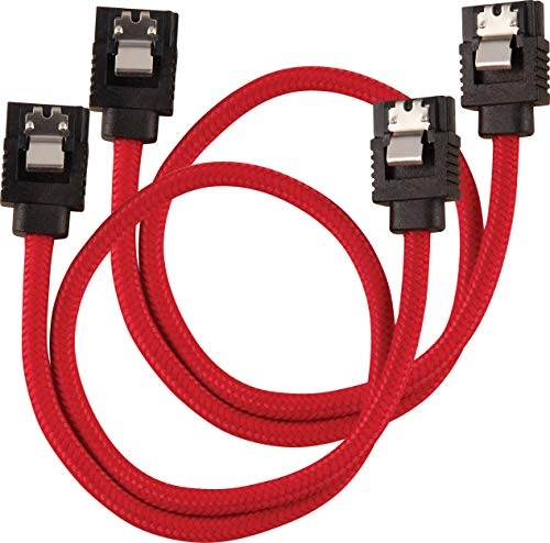 Corsair Cavo SATA Schermato Premium - SATA 6Gbps 30 cm, Rosso