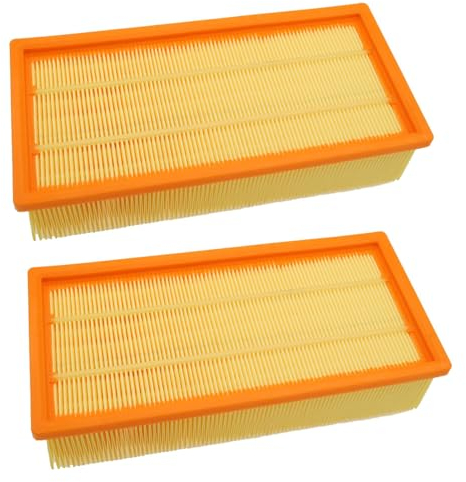 Lot de 2 filtres à lamelles de rechange à plis plats remplace 6.904-283.0 pour Kärcher NT 65/2 NT 72/2 IVC 60/24-2 Ap IVC 60/30 Ap IVC 60/30 Ap M Z22 NT 65/2 Ap NT 65/2 Ap Me