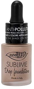 PUROBIO Up Flüssige Foundation Aloe Vera Perfect Creme Grundierung Feuchtigkeitsspendende Concealer Für Alle Haut Primer Langlebig Perfekte Abdeckung Liquid Vitamin C Frischer Teint Natürlicher Glow