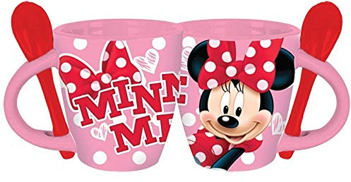 Disney Minnie Me Espresso Mug w/Spoon, Pink