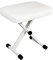 Miwayer Advanced Keyboard Bench, 4 Levels Height Adjustable Piano Stool, X-Style Piano Bench, Sponge Padded Piano Chair (Padded White)