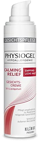 PHYSIOGEL Calming Relief Gesichtscreme 40 ml - nährende Pflege für empfindliche und trockene Gesichtshaut - regenerierende Gesichtscreme für ein angenehmes Hautfgefühl