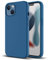 ZUSLAB Custodia in Vero Silicone Compatibile con Apple iPhone 13 6.1 pollici (2021), Cover Sottile in Gomma Gel Morbida - Blu cobalto