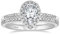 Zakk Damen Ringe Set Silber 925 Ewigkeitsring Solitär 1.5CT Träne Zirkonia Verlobungsringe Eheringe Trauringe Versprechen Ring Rosegold Gold (Silber,51 (16.2))