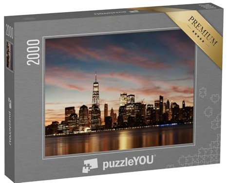 puzzleYOU: Puzzle 2000 Teile „Stadtansicht mit Architektur, Skyline von New York City“ – aus der Puzzle-Kollektion Amerika, Amerikanische Städte
