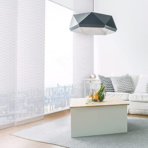 MADECOSTORE Panneau Japonais tamisant structuré - Blanc - L45 x H260cm