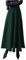 Damen Lang Rock Elegant Maxi Winterrock Plaid Warm Wollrock Hohe Taille Karierter röcke Herbst Elastische Taille Vintage A Linie Casual Midi Faltenrock C Dark Green L