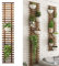 Enrejado de Valla para Plantas Trepadoras, Pantalla de Visualización de Plantas, Enrejado de Madera para Jardín, Soporte de Celosía, para Maceta Colgante Decoración (150x29cm/59x11.4in)