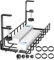 Xpatee Unter dem Schreibtisch Kabelmanagement Ohne Bohren Kit Kabelkanal Schreibtisch Klemmbar Kabel Organizer Tray Stabile Metall Tisch Kabelhalter Schreibtisch für Startseite Büro Schwarz